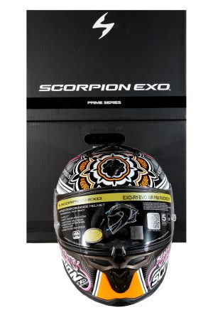Scorpion EXO-R1 EVO Carbon Air FIM homológ Aron Canert versenysisak